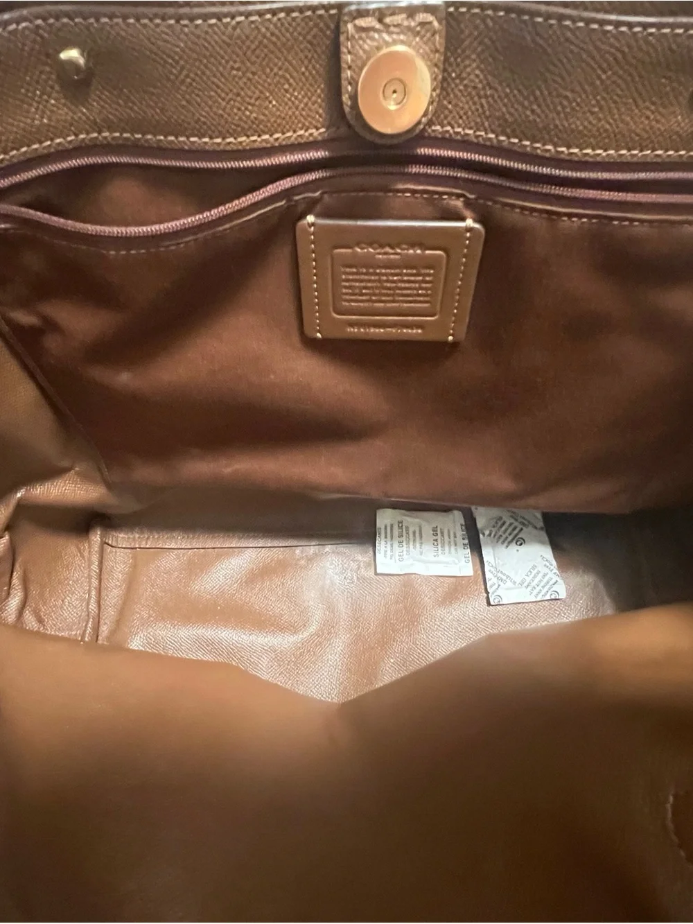 Coach Signature Canvas Tote in Brown